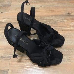Bcbg black womens heels size 7.5